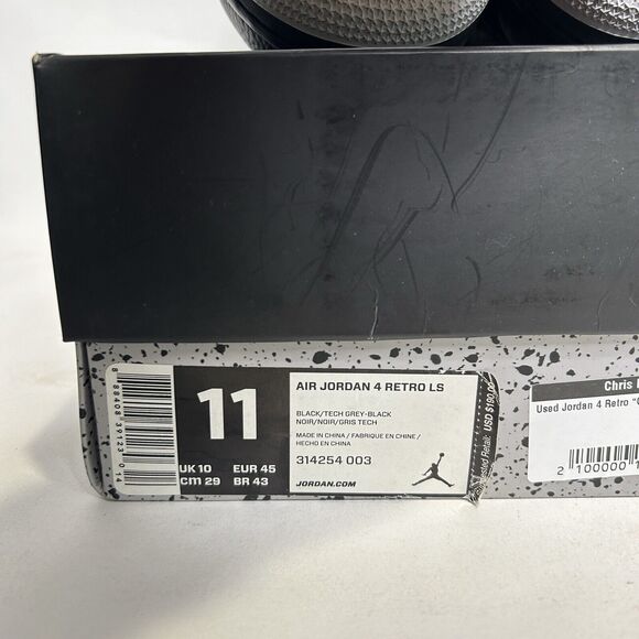 Nike Shoes Air Jordan 4 Retro Men\'s LS “Black Oreo” 2024